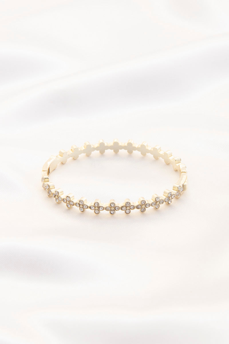 Dainty Rhinestone Metal Bracelet